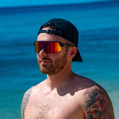 BOMB RIPPA Safety - Pink & Purple Polarized Mirror - Safety Glasses - Bomber Eyewear - BRP111PNK