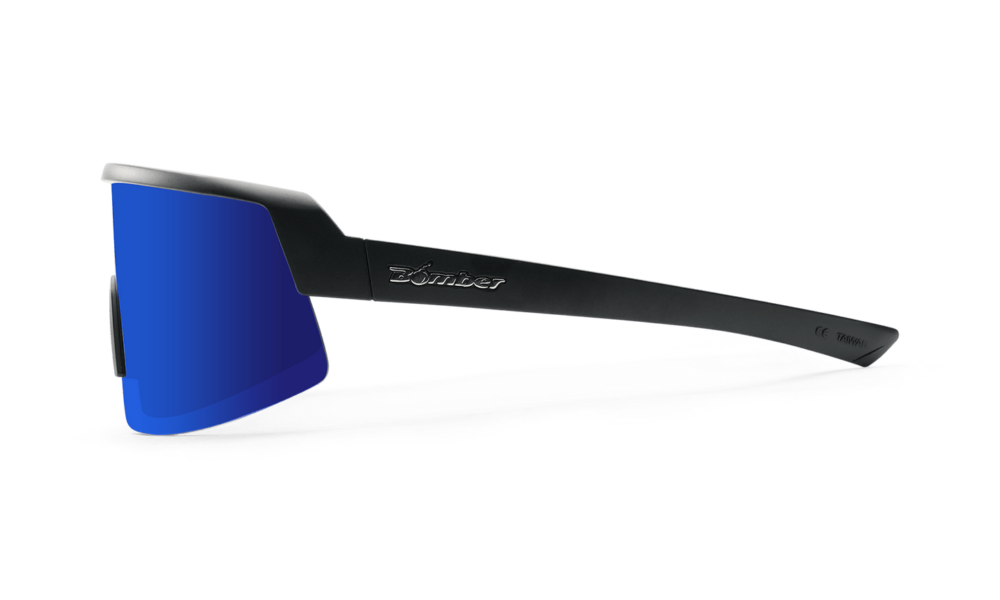 BOMB RIPPA Safety - Polarized Blue Mirror - Safety Glasses - Bomber Eyewear - BRP111BM