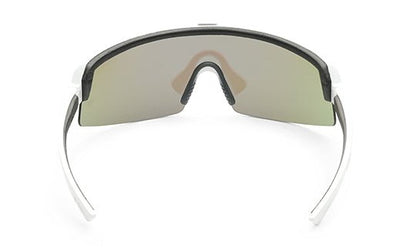 BOMB RIPPA Safety - Polarized Ice Blue Mirror White - Safety Glasses - Bomber Eyewear - BRP115ICE