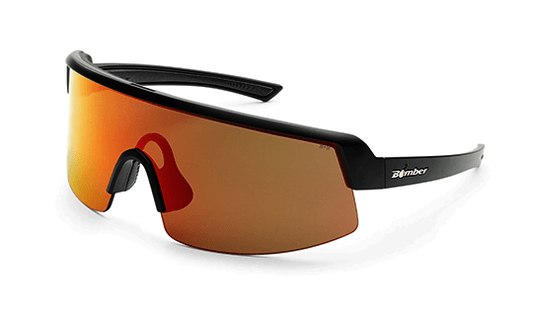 BOMB RIPPA Safety - Polarized Red Mirror - Safety Glasses - Bomber Eyewear - BRP111RM