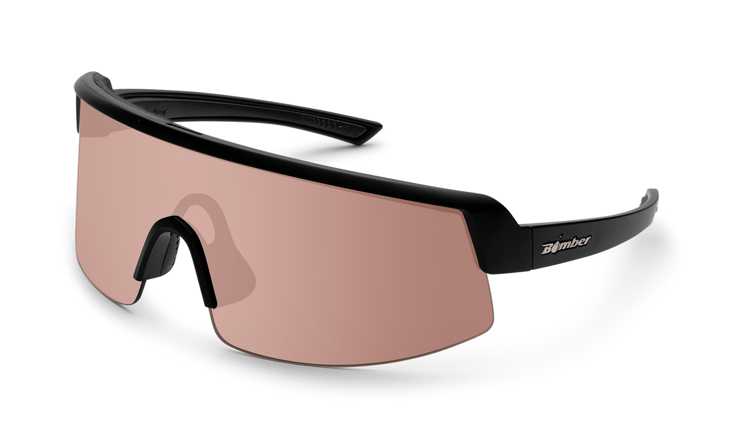 BOMB RIPPA Safety - Polarized Rose Gold - Safety Glasses - Bomber Eyewear - BRP111PM