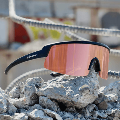 BOMB RIPPA Safety - Polarized Rose Gold - Safety Glasses - Bomber Eyewear - BRP111PM