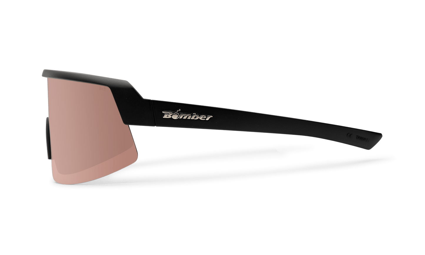 BOMB RIPPA Safety - Polarized Rose Gold - Safety Glasses - Bomber Eyewear - BRP111PM