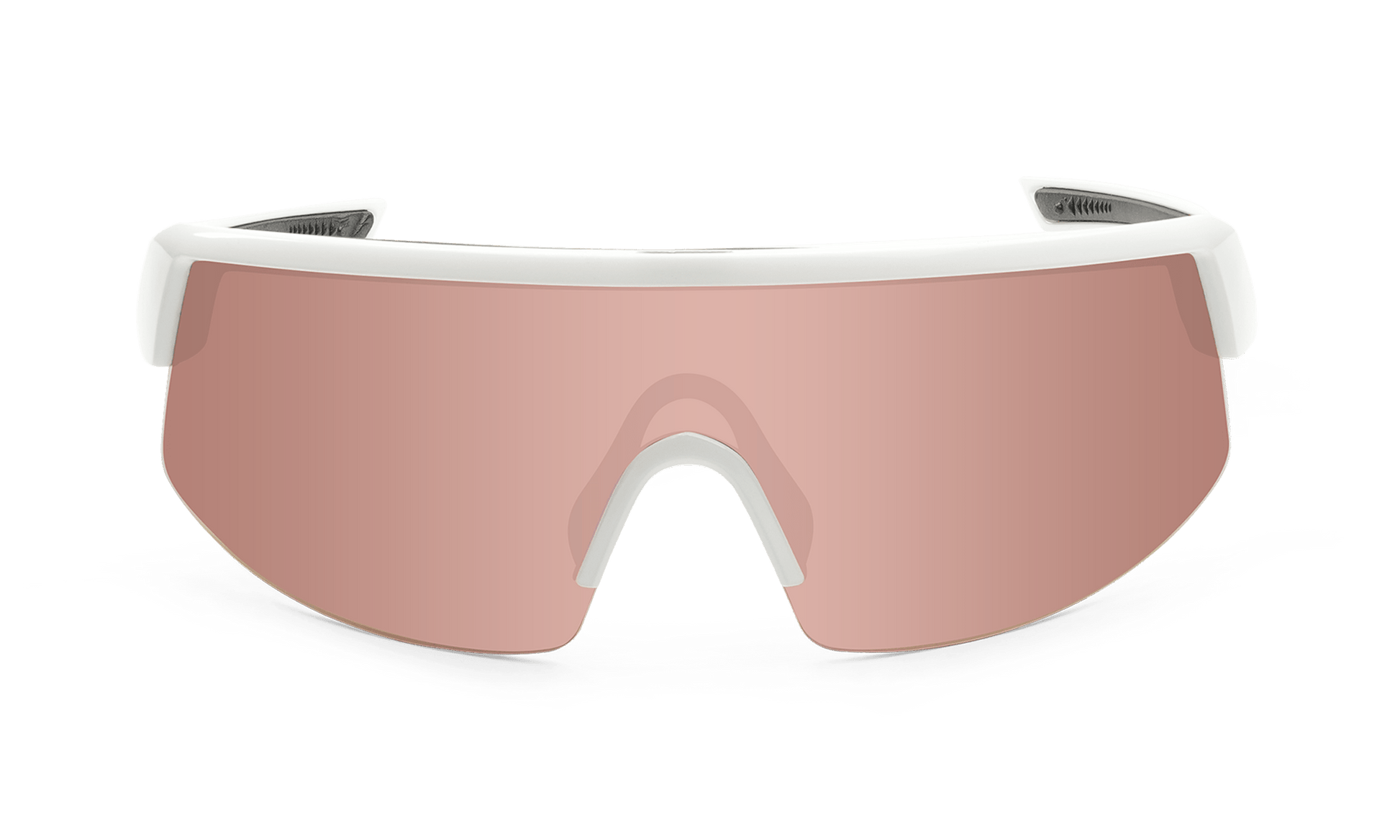 BOMB RIPPA Safety - Polarized Rose Gold Pink Mirror White - Bomber Eyewear - BRP115PM