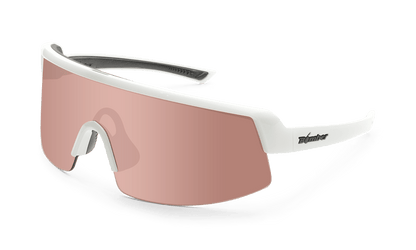 BOMB RIPPA Safety - Polarized Rose Gold Pink Mirror White - Bomber Eyewear - BRP115PM