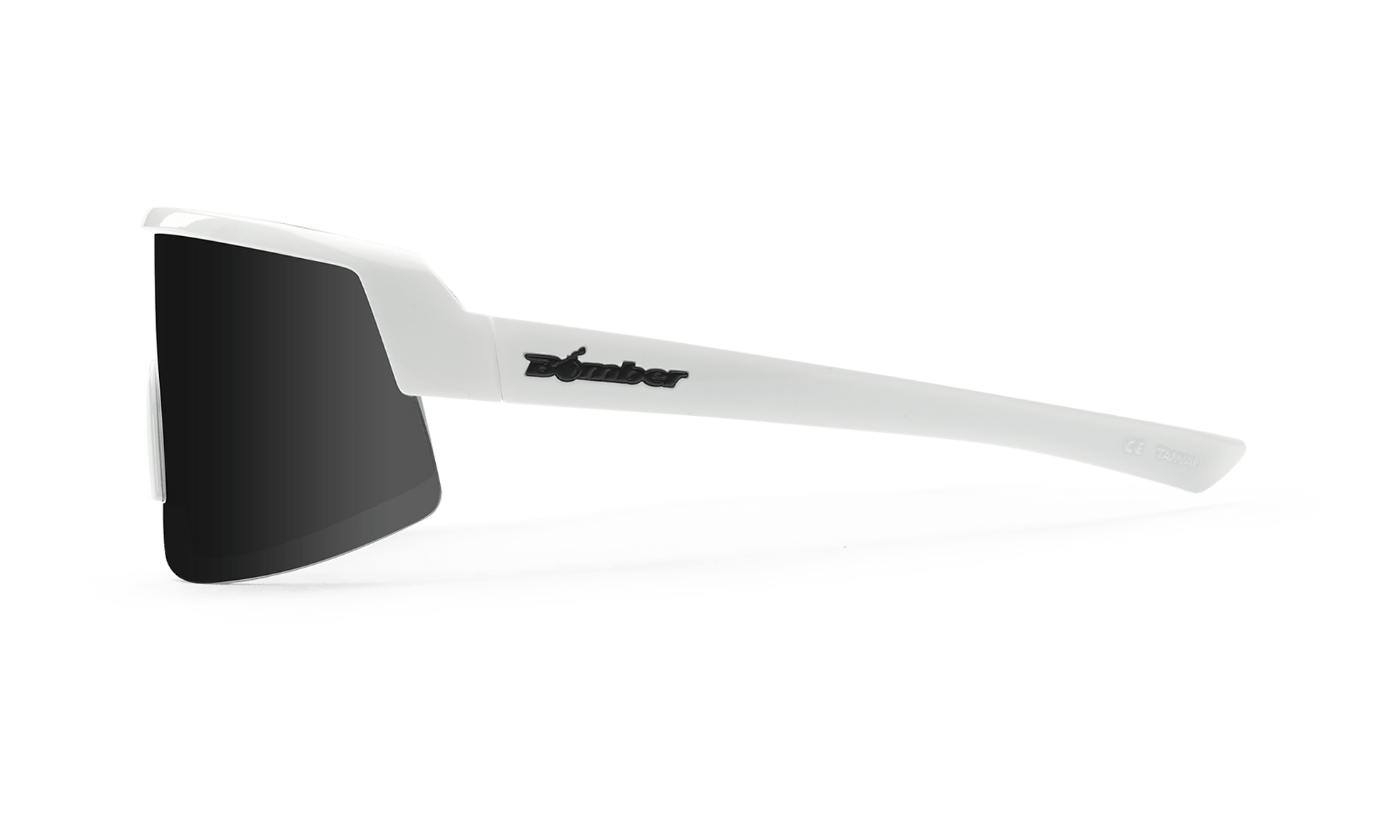 BOMB RIPPA Safety - Polarized Silver Mirror White - Safety Glasses - Bomber Eyewear - BRP115M