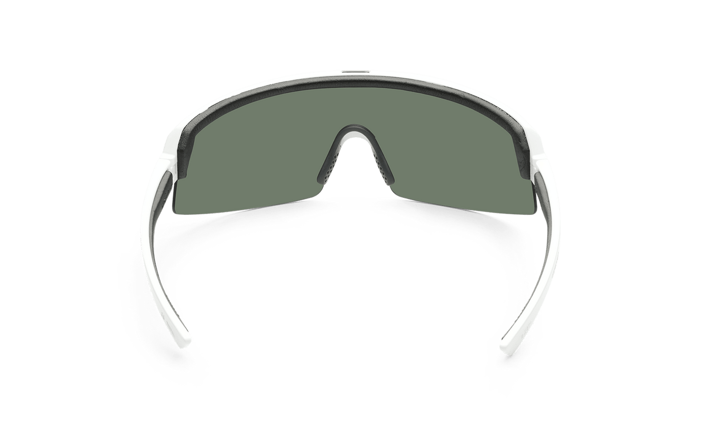 BOMB RIPPA Safety - Polarized Silver Mirror White - Safety Glasses - Bomber Eyewear - BRP115M