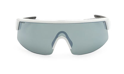 BOMB RIPPA Safety - Polarized Silver Mirror White - Safety Glasses - Bomber Eyewear - BRP115M