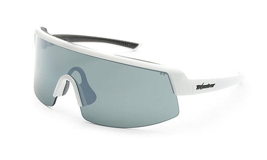 BOMB RIPPA Safety - Polarized Silver Mirror White - Safety Glasses - Bomber Eyewear - BRP115M