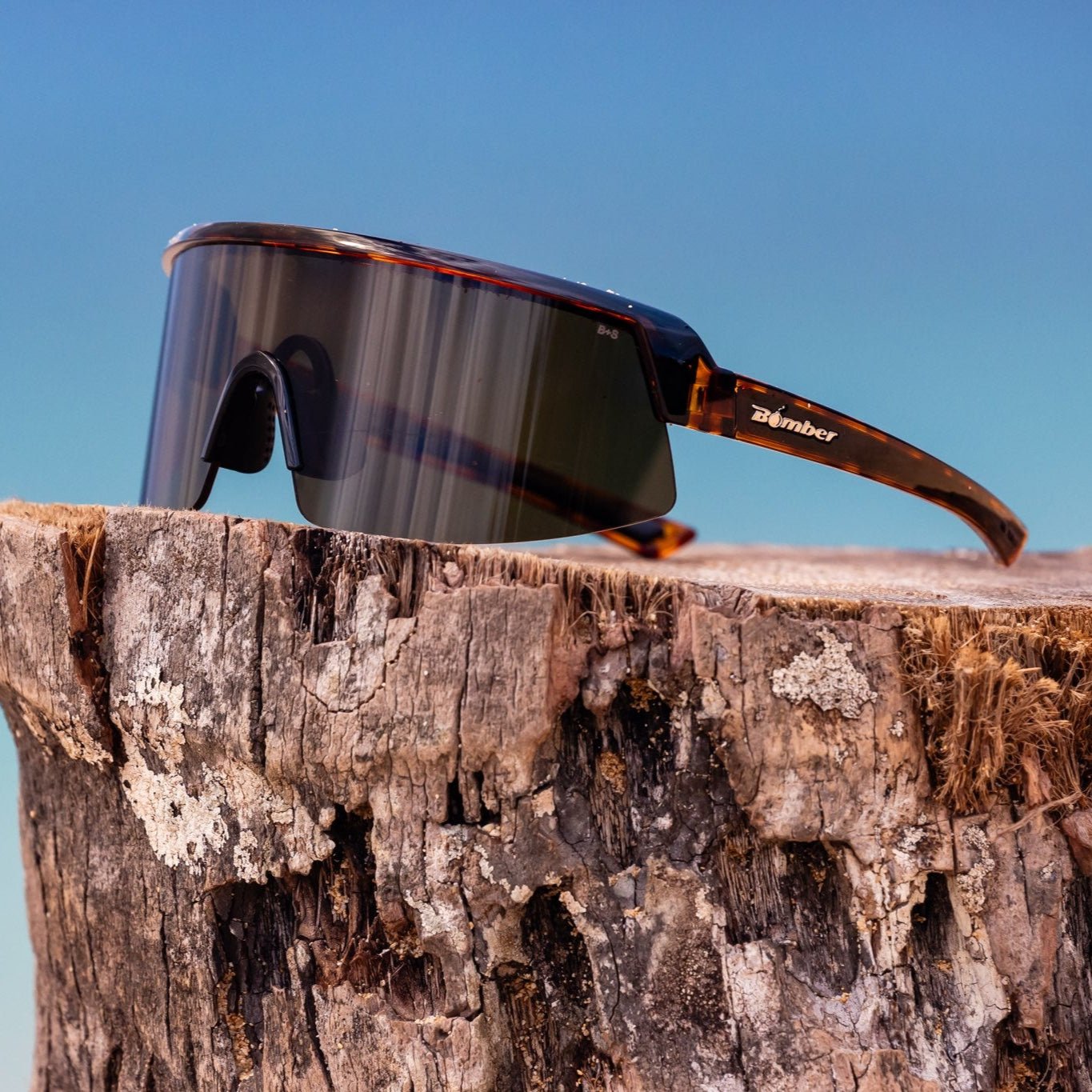 BOMB RIPPA Safety - Polarized Tortoise - Safety Glasses - Bomber Eyewear - BRP112