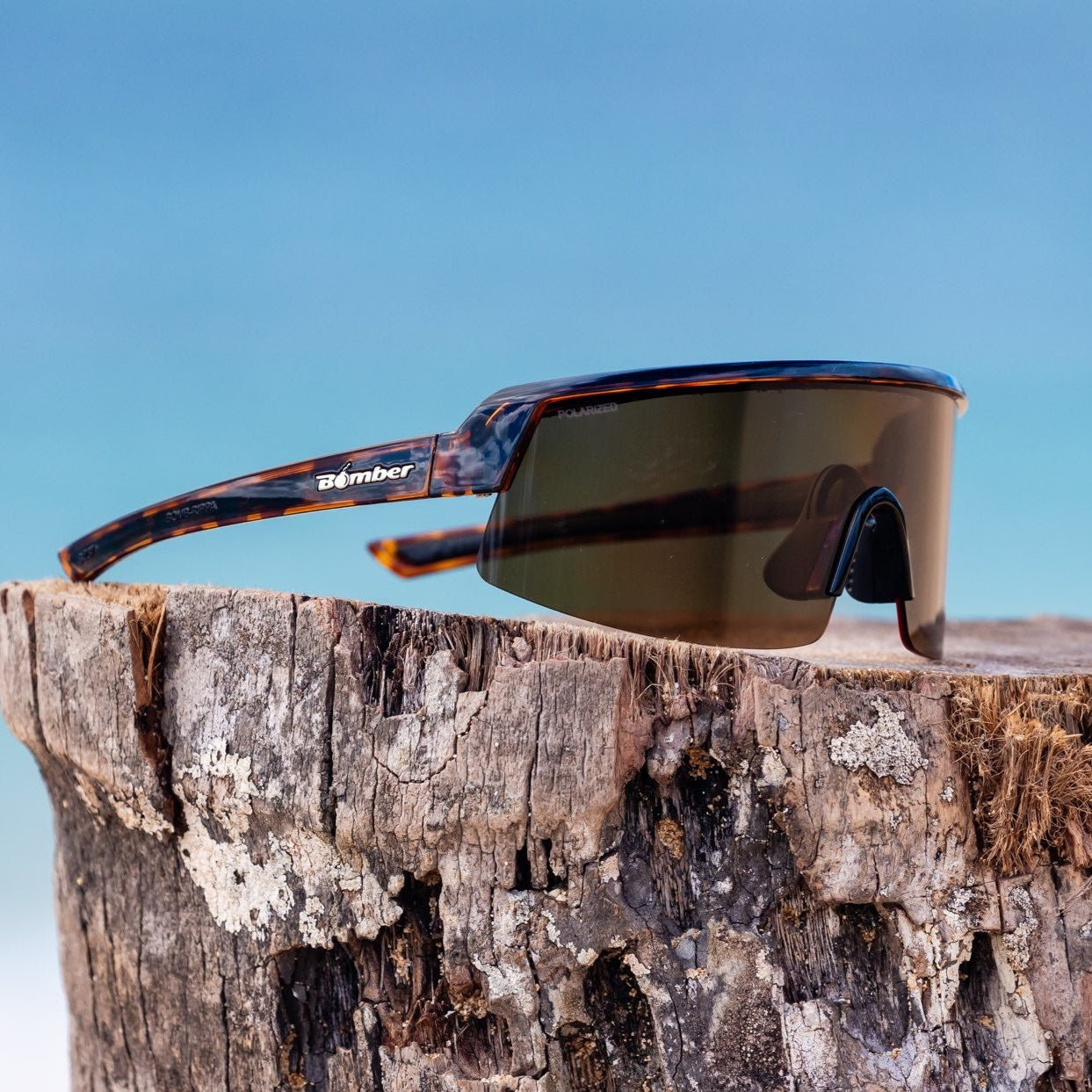 BOMB RIPPA Safety - Polarized Tortoise - Safety Glasses - Bomber Eyewear - BRP112