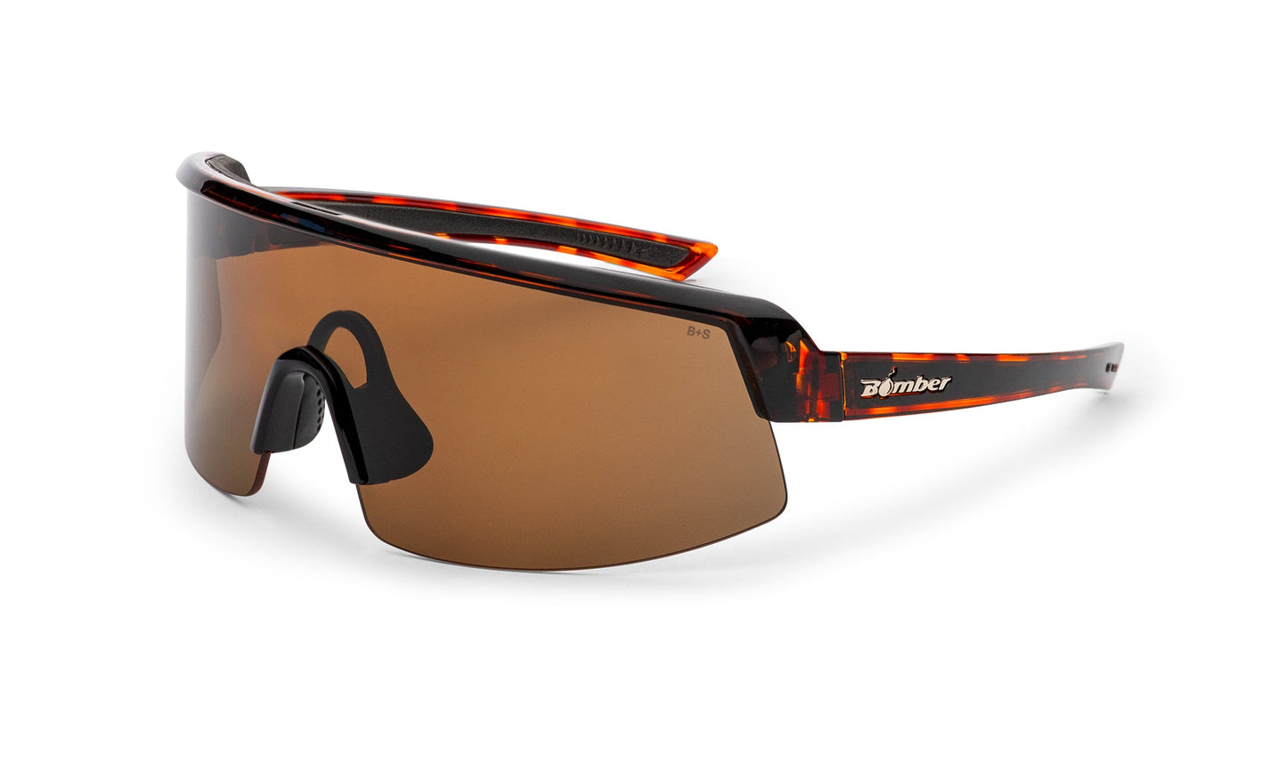 BOMB RIPPA Safety - Polarized Tortoise - Safety Glasses - Bomber Eyewear - BRP112