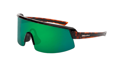 BOMB RIPPA Safety - Polarized Tortoise GREEN MIRROR - Safety Glasses - Bomber Eyewear - 