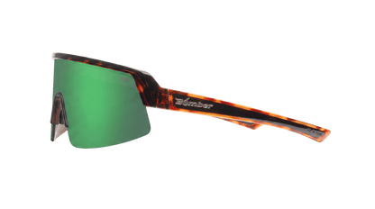 BOMB RIPPA Safety - Polarized Tortoise GREEN MIRROR - Safety Glasses - Bomber Eyewear - 