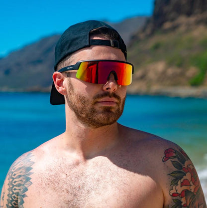 BOMB RIPPA Safety - Red Mirror - Safety Glasses - Bomber Eyewear - BRP103RM