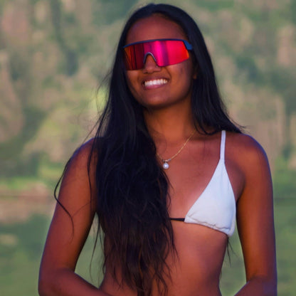 BOMB RIPPA Safety - Red Mirror - Safety Glasses - Bomber Eyewear - BRP103RM