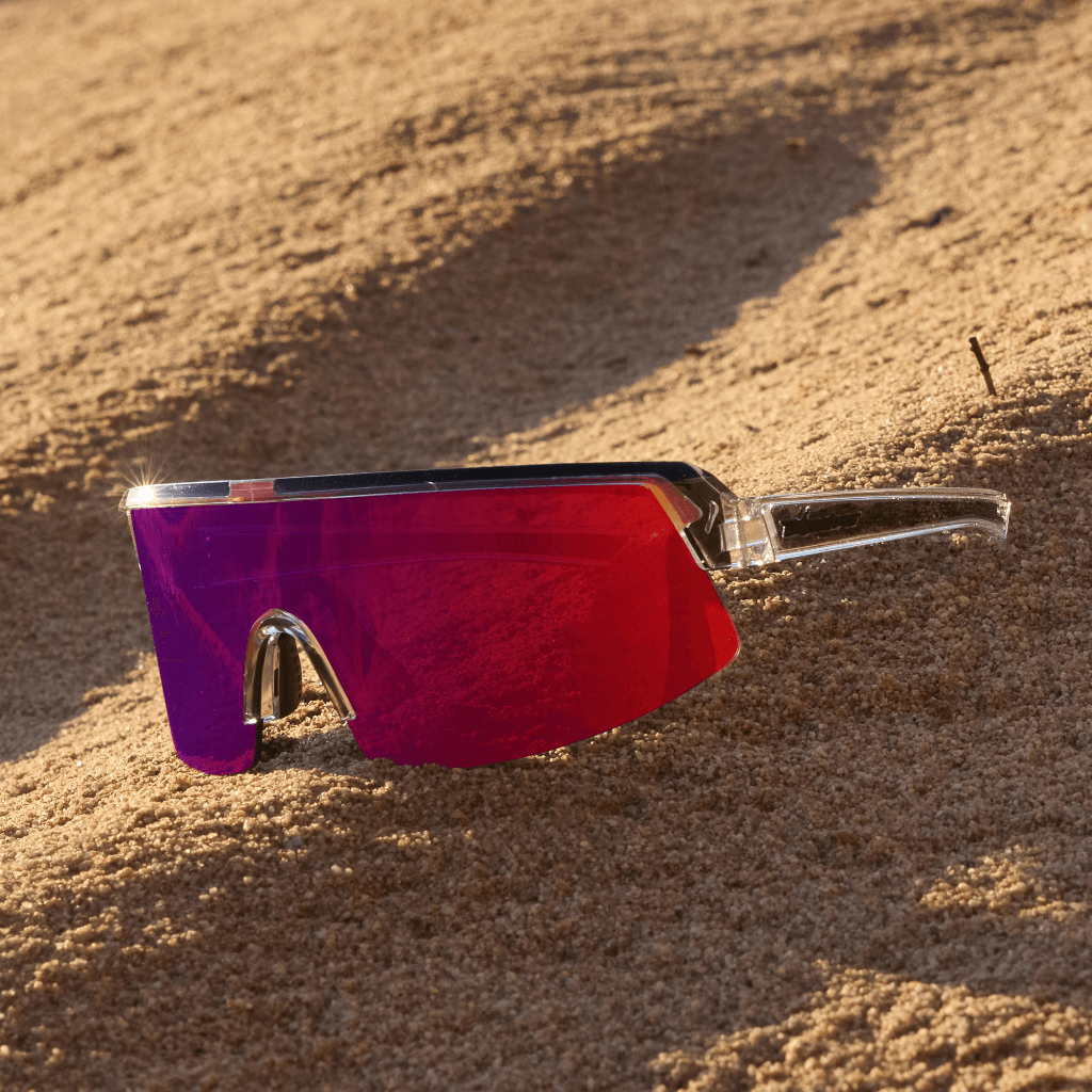 BOMB RIPPA Safety - Revo Red Mirror Crystal - Safety Glasses - Bomber Eyewear - BRP104RM