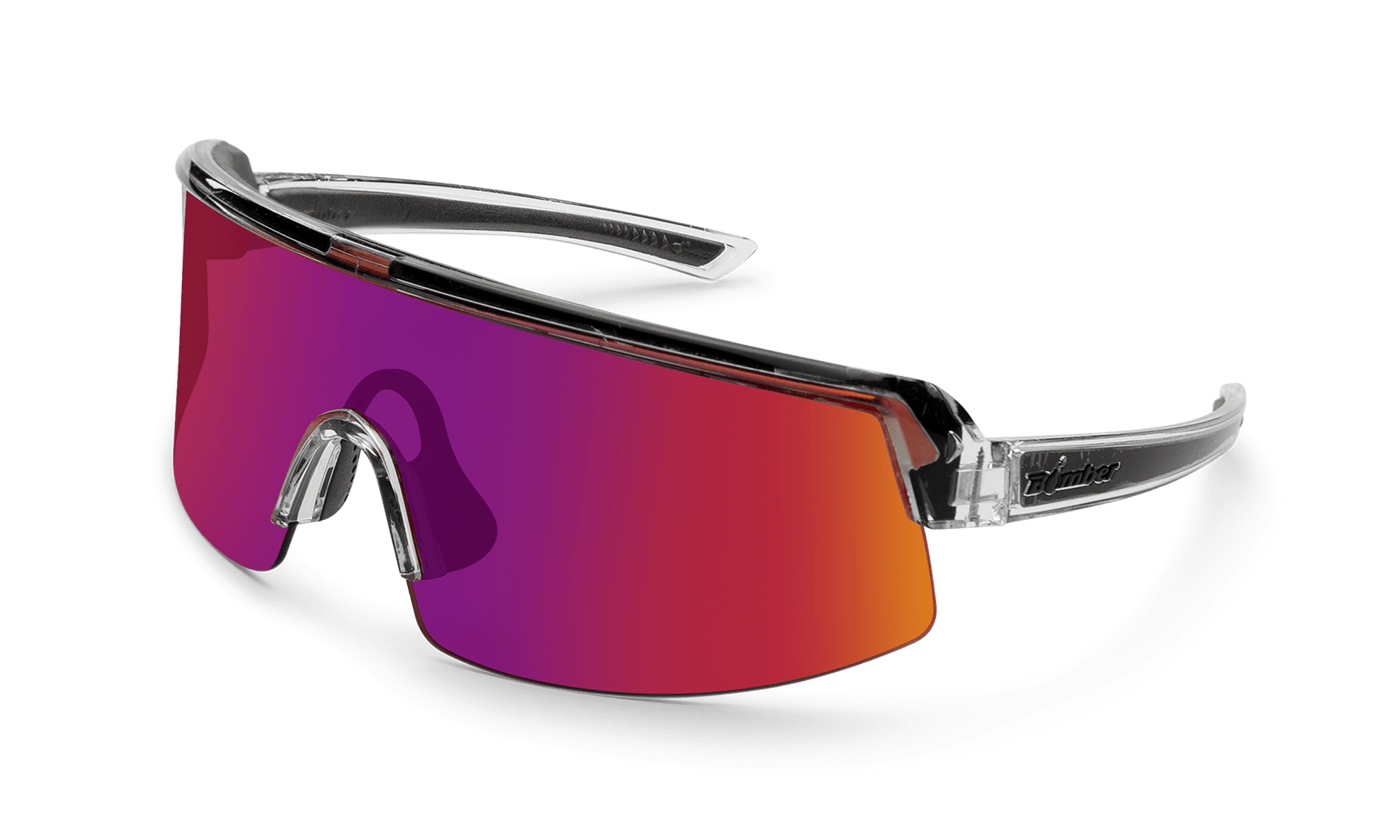 BOMB RIPPA Safety - Revo Red Mirror Crystal - Safety Glasses - Bomber Eyewear - BRP104RM