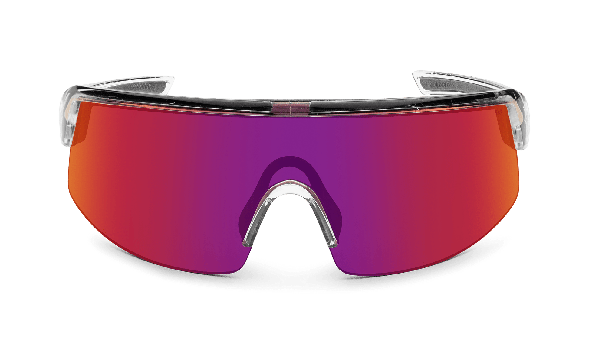 BOMB RIPPA Safety - Revo Red Mirror Crystal - Safety Glasses - Bomber Eyewear - BRP104RM