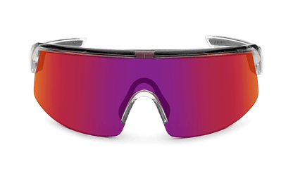 BOMB RIPPA Safety - Revo Red Mirror Crystal - Safety Glasses - Bomber Eyewear - BRP104RM