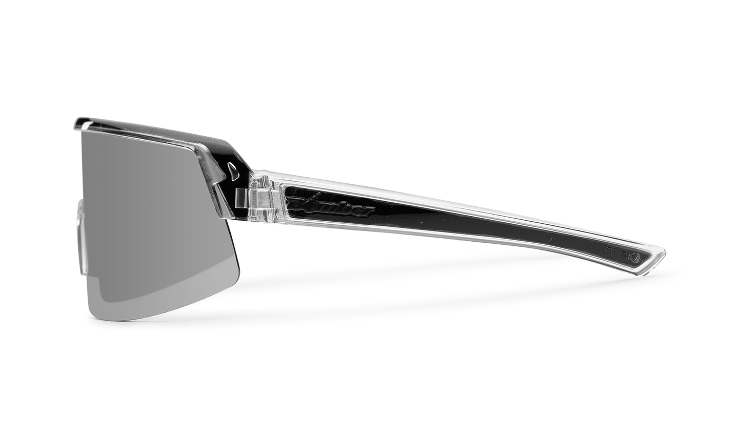 BOMB RIPPA Safety - Silver Mirror Crystal - Safety Glasses - Bomber Eyewear - BRP104