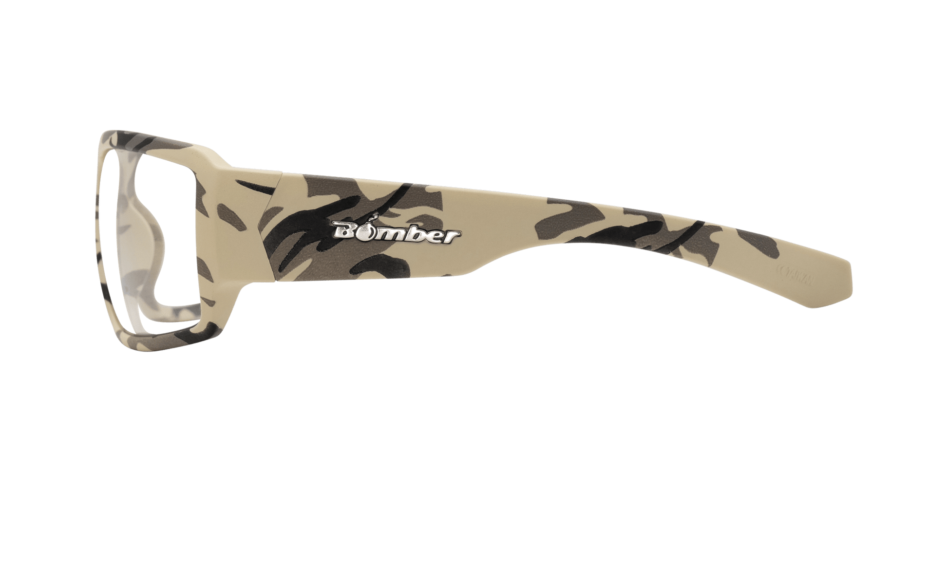 BOOGIE Safety - Clear Camo - Safety Glasses - Bomber Eyewear - BG106C