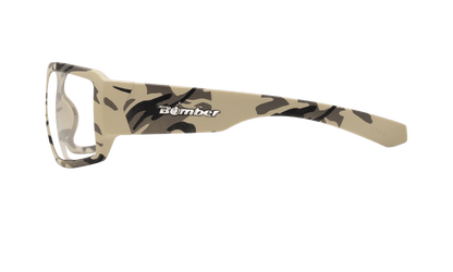 BOOGIE Safety - Clear Camo - Safety Glasses - Bomber Eyewear - BG106C