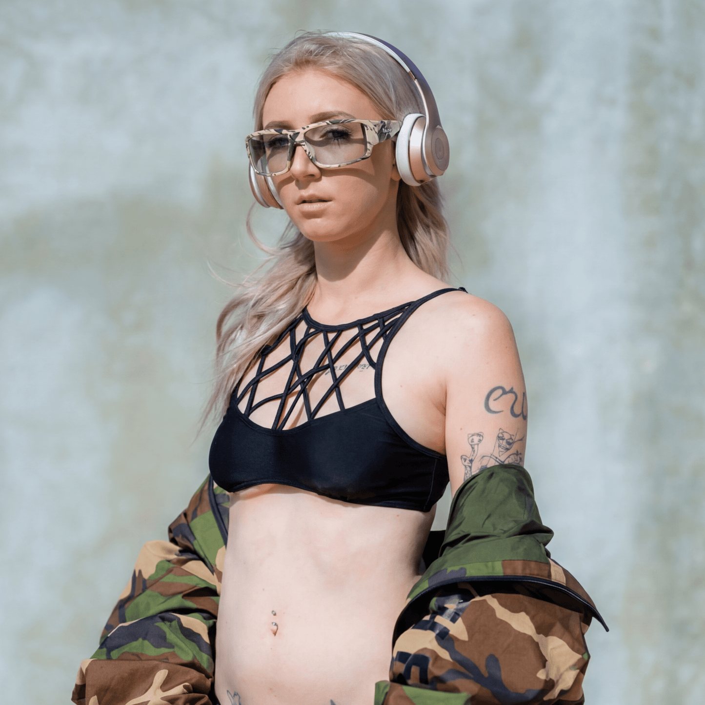 BOOGIE Safety - Clear Camo - Safety Glasses - Bomber Eyewear - BG106C