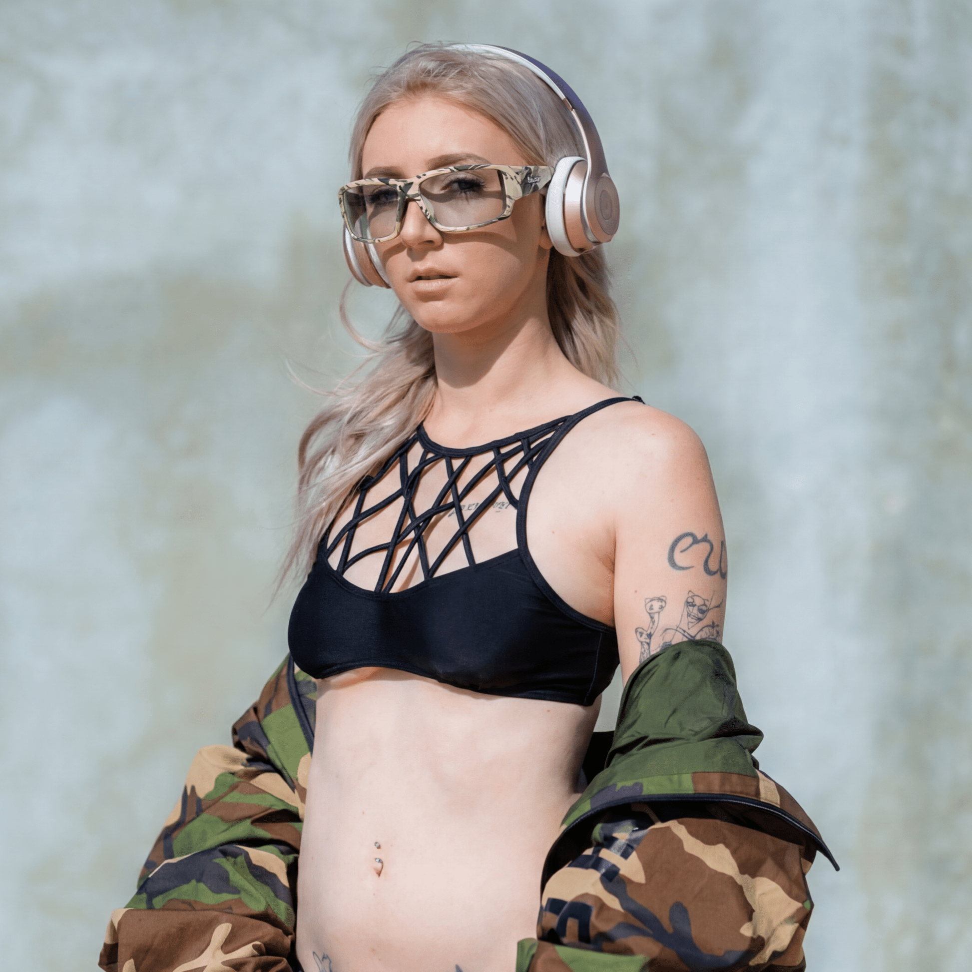 BOOGIE Safety - Clear Camo - Safety Glasses - Bomber Eyewear - BG106C