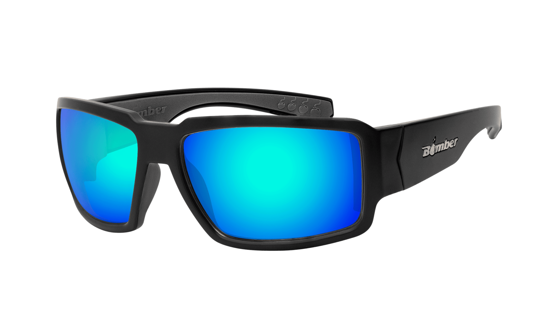 BOOGIE Safety - Ice Blue Mirror - Safety Glasses - Bomber Eyewear - BG103ICE