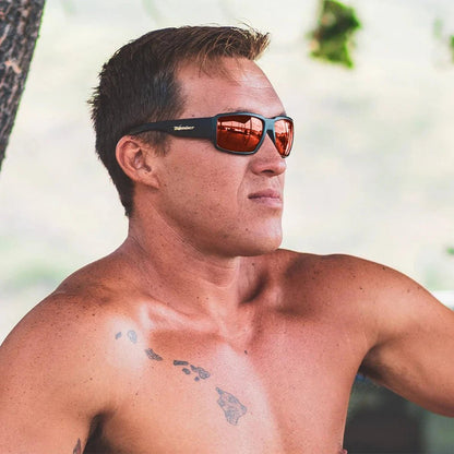 BOOGIE Safety - Photochromic Fire Red Orange Mirror - Safety Glasses - Bomber Eyewear - BG201OR