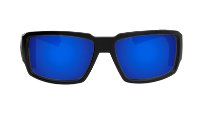 BOOGIE Safety - Polarized Blue Mirror - Safety Glasses - Bomber Eyewear - BG111BM