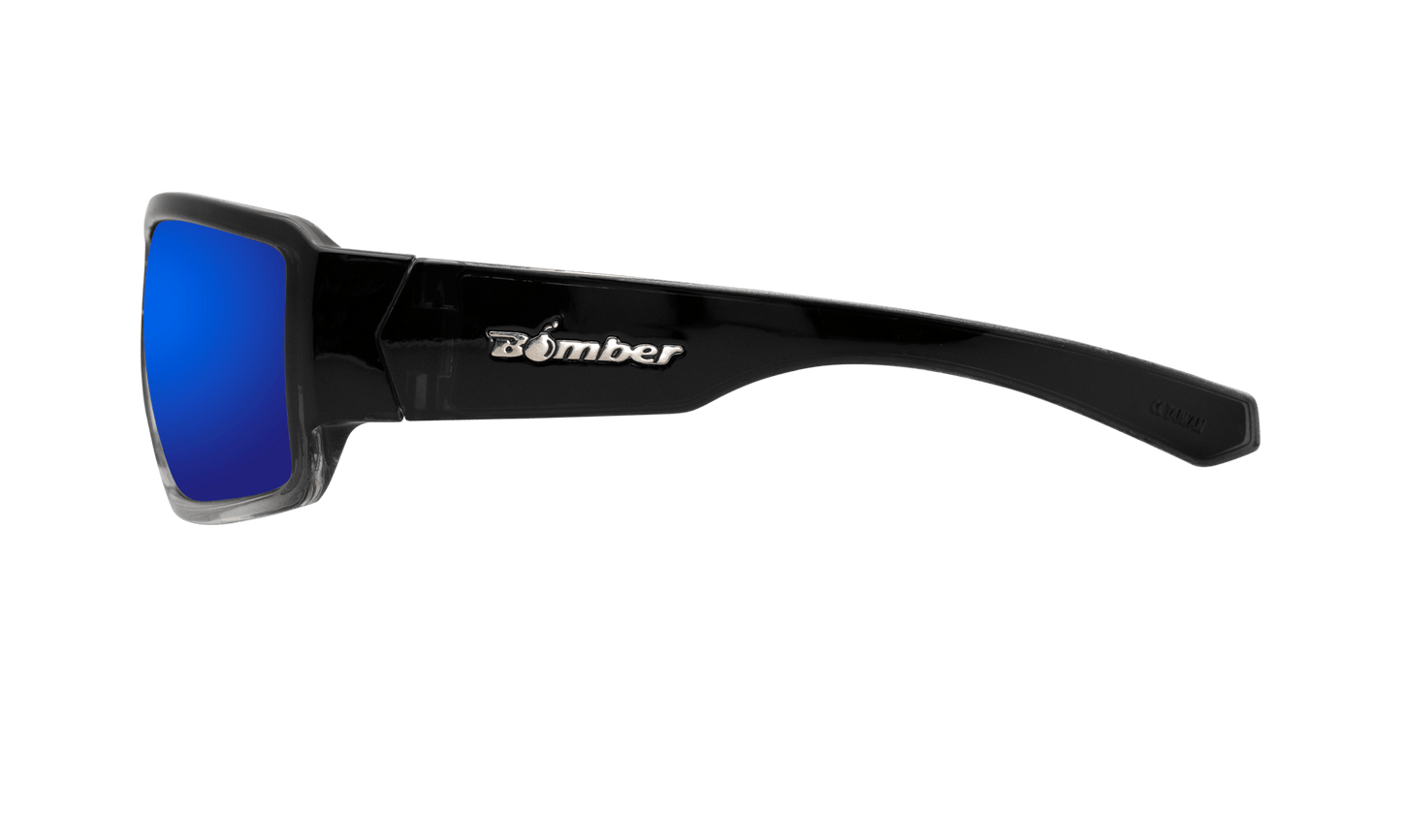 BOOGIE Safety - Polarized Blue Mirror Crystal - Safety Glasses - Bomber Eyewear - BG114BM