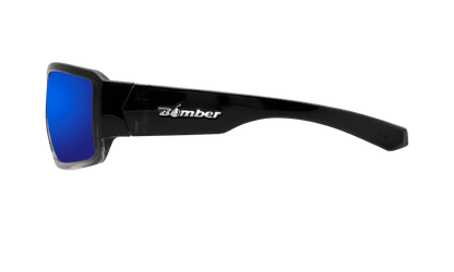 BOOGIE Safety - Polarized Blue Mirror Crystal - Safety Glasses - Bomber Eyewear - BG114BM