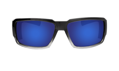 BOOGIE Safety - Polarized Blue Mirror Crystal - Safety Glasses - Bomber Eyewear - BG114BM
