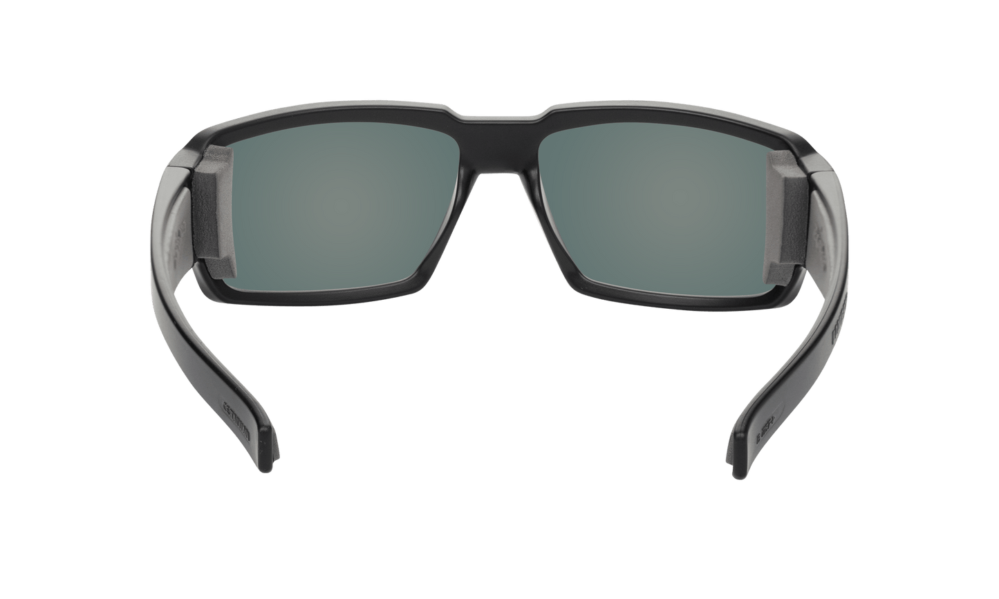 BOOGIE Safety - Polarized Green Mirror Black - Safety Glasses - Bomber Eyewear - BG111GM