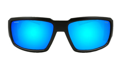 BOOGIE Safety - Polarized Ice Blue Mirror Mana Series - Safety Glasses - Bomber Eyewear - BG111ICEM
