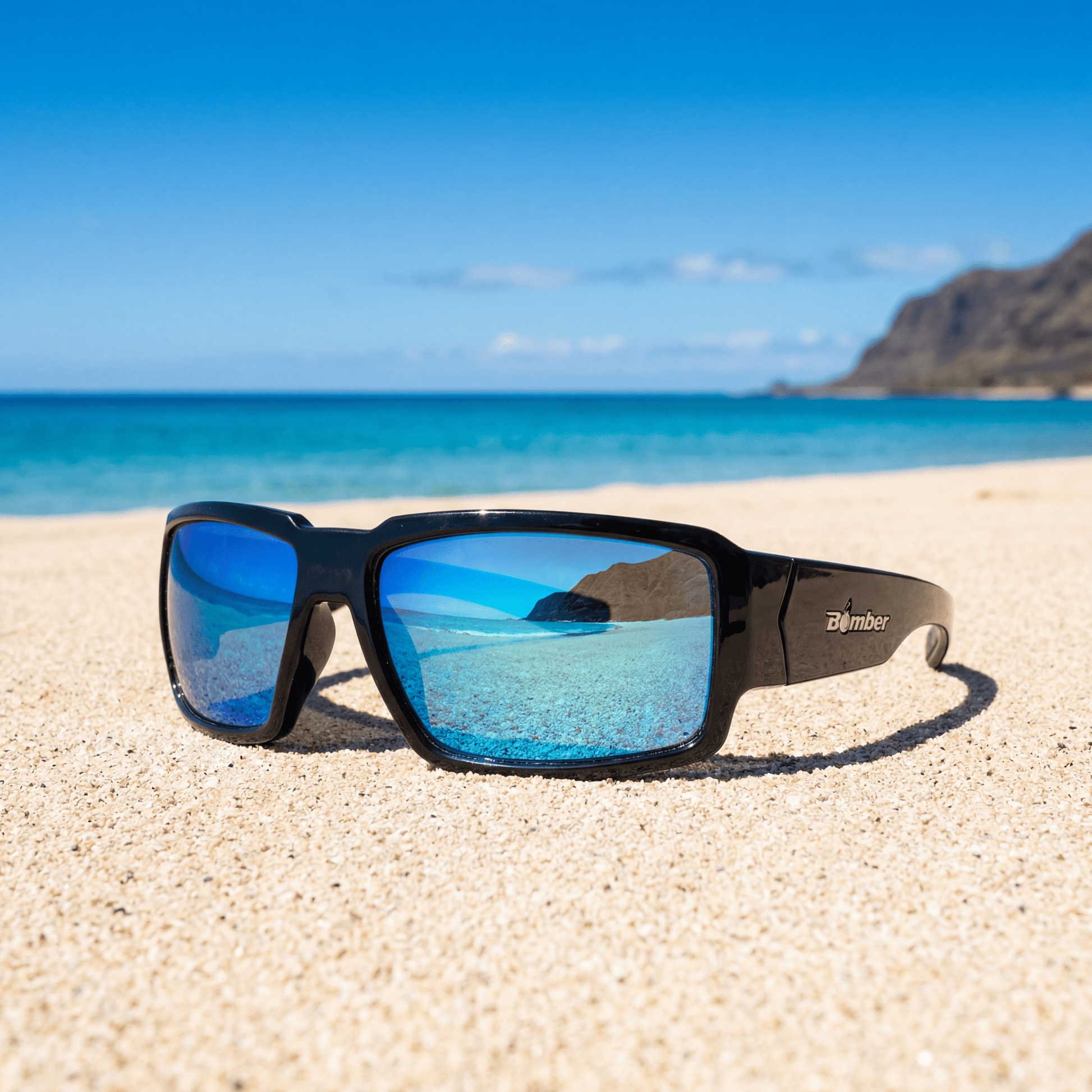 BOOGIE Safety - Polarized Ice Blue Mirror - Safety Glasses - Bomber Eyewear - BG111ICE