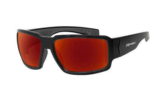 BOOGIE Safety - Polarized Red Mirror - Safety Glasses - Bomber Eyewear - BG111RM