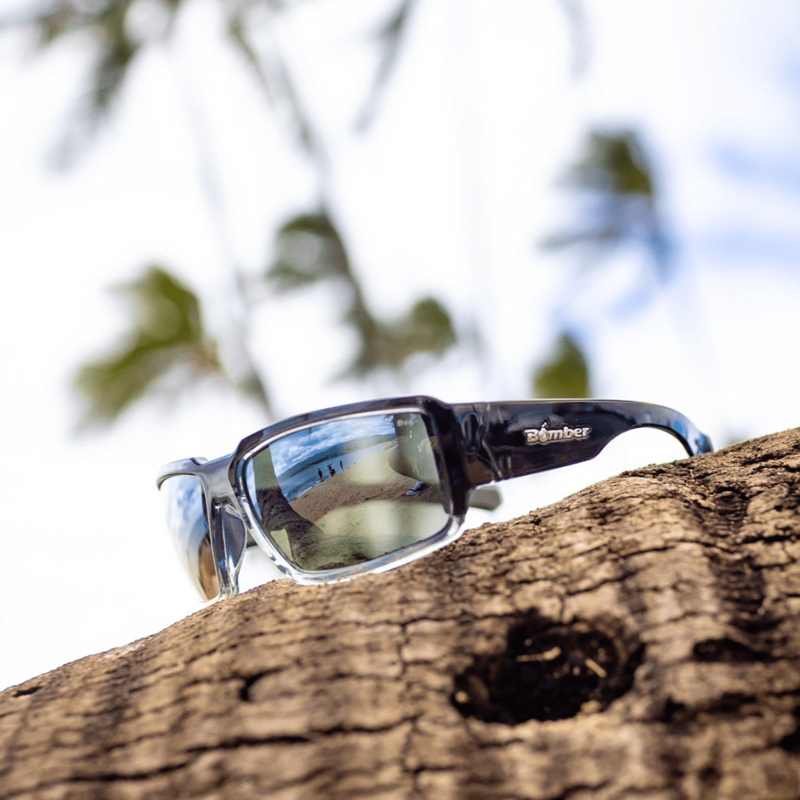 BOOGIE Safety - Polarized Silver Mirror Crystal - Safety Glasses - Bomber Eyewear - BG114