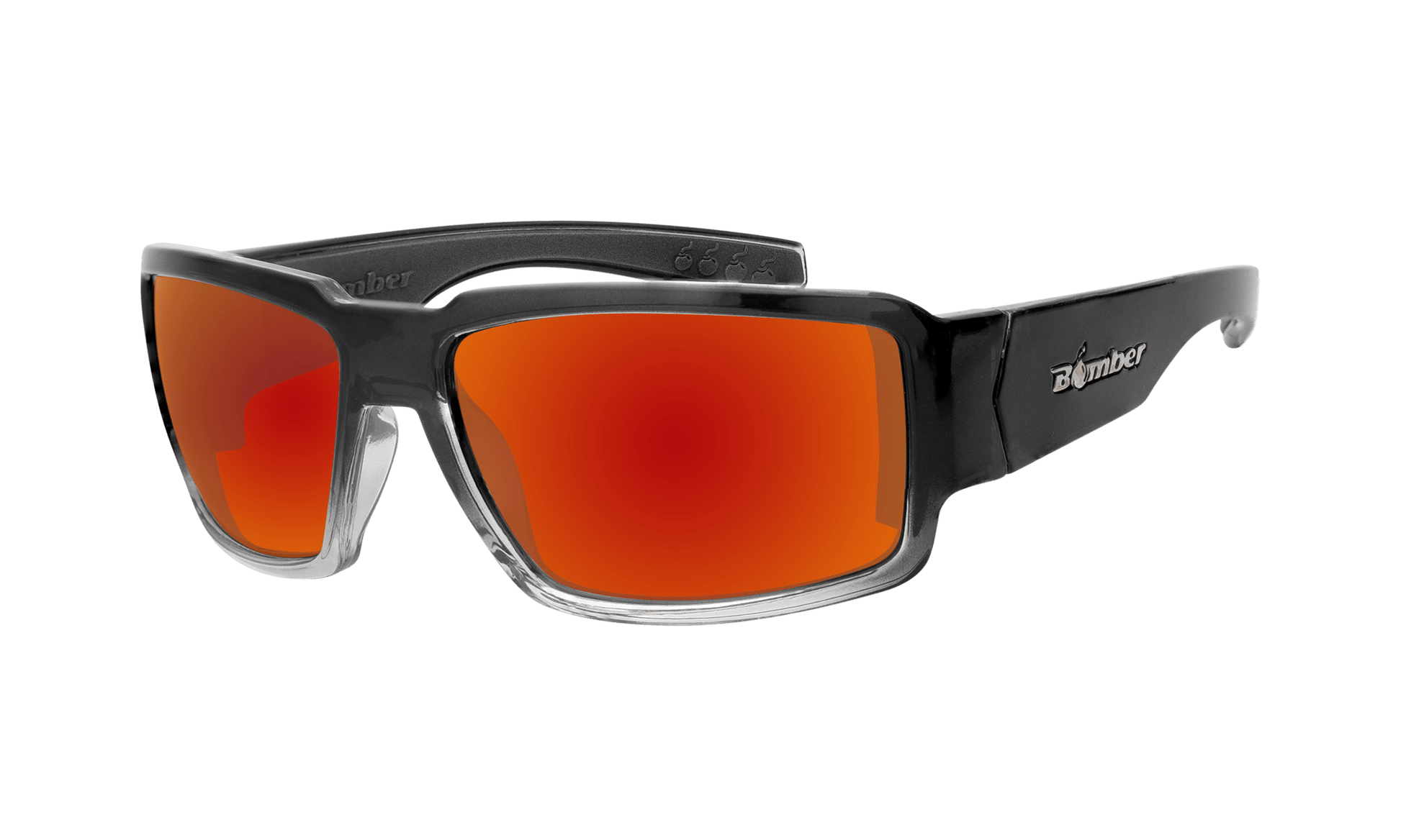 BOOGIE Safety - Red Mirror Crystal - Safety Glasses - Bomber Eyewear - BG104RMRF-3