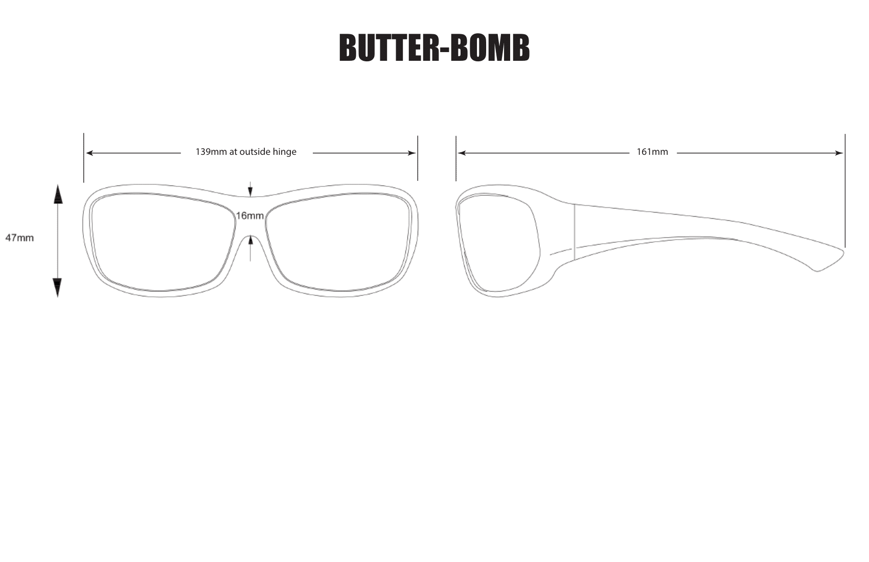 BUTTER Safety - Light Blue - Safety Glasses - Bomber Eyewear - BT107