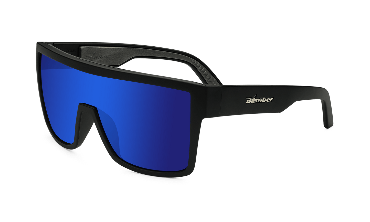 BUZZ Bomb Safety - Blue Mirror - Safety Glasses - Bomber Eyewear - BZ103BM