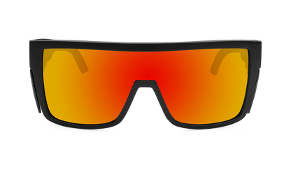 BUZZ Bomb Safety - Fire Red Mirror - Safety Glasses - Bomber Eyewear - BZ103RM