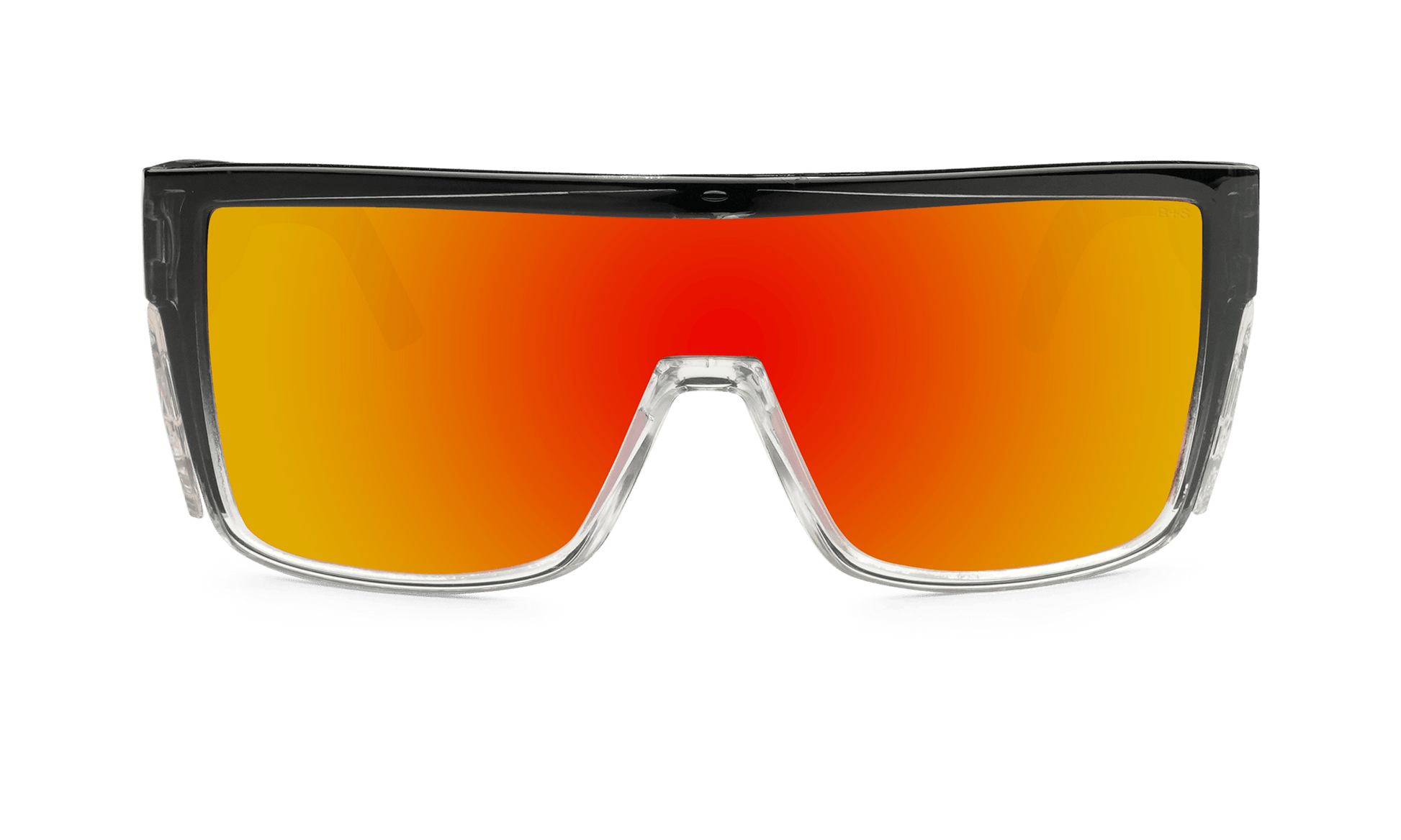 BUZZ Bomb Safety - Fire Red Mirror Crystal - Safety Glasses - Bomber Eyewear - BZ104RM