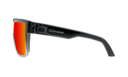 BUZZ Bomb Safety - Fire Red Mirror Crystal - Safety Glasses - Bomber Eyewear - BZ104RM