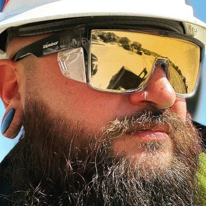BUZZ Bomb Safety - Gold - Safety Glasses - Bomber Eyewear - BZ104GLD