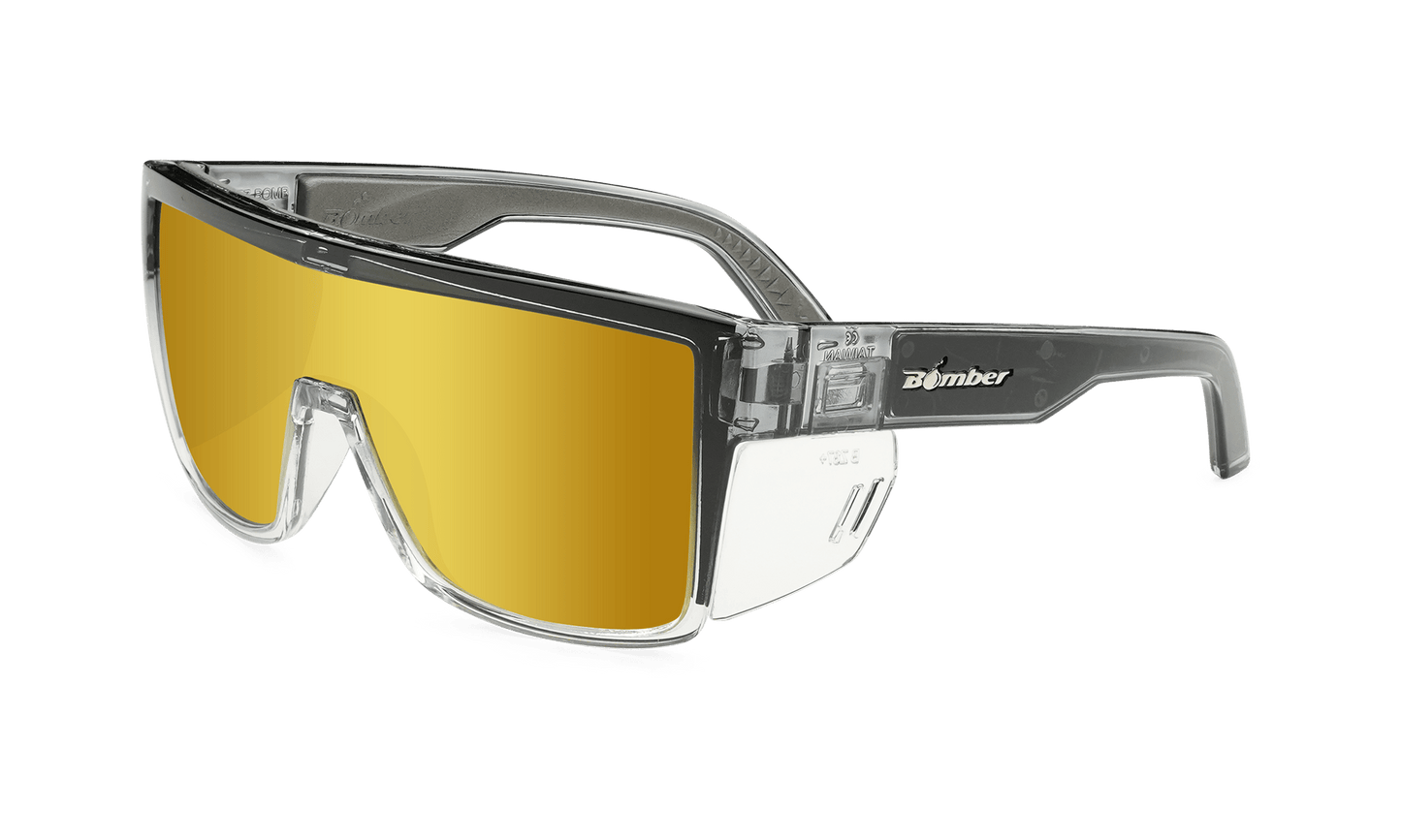 BUZZ Bomb Safety - Gold - Safety Glasses - Bomber Eyewear - BZ104GLD