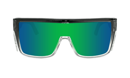 BUZZ Bomb Safety - Green Mirror Crystal - Safety Glasses - Bomber Eyewear - BZ104GM