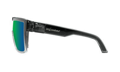 BUZZ Bomb Safety - Green Mirror Crystal - Safety Glasses - Bomber Eyewear - BZ104GM